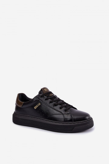 Zapatillas negras para hombre con plataforma Big Star UU174291