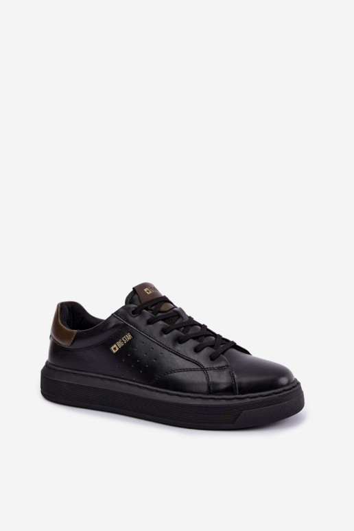 Zapatillas negras para hombre con plataforma Big Star UU174291