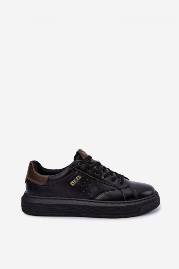 Zapatillas negras para hombre con plataforma Big Star UU174291 2