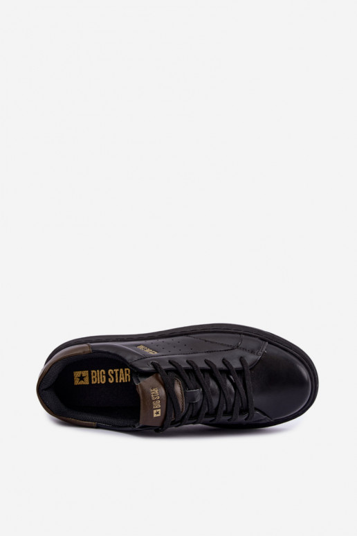 Zapatillas negras para hombre con plataforma Big Star UU174291