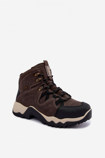 Botas de senderismo marrones oscuras para hombre Big Star UU174183 HI-Poly System