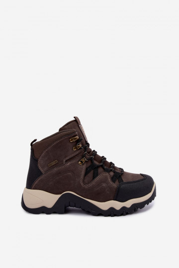 Botas de senderismo marrones oscuras para hombre Big Star UU174183 HI-Poly System 2