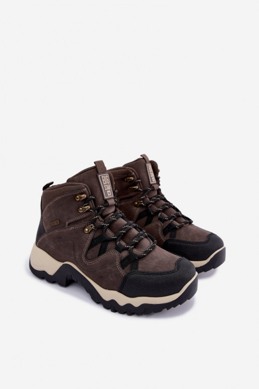 Botas de senderismo marrones oscuras para hombre Big Star UU174183 HI-Poly System