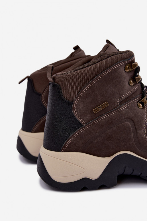 Botas de senderismo marrones oscuras para hombre Big Star UU174183 HI-Poly System