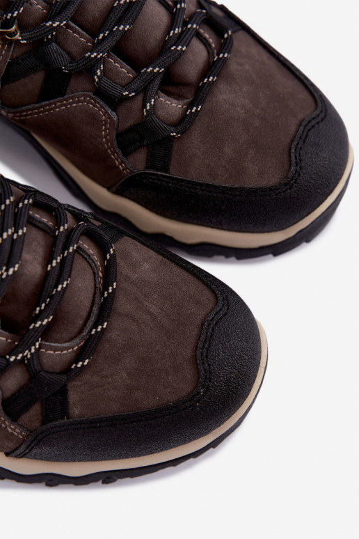 Botas de senderismo marrones oscuras para hombre Big Star UU174183 HI-Poly System