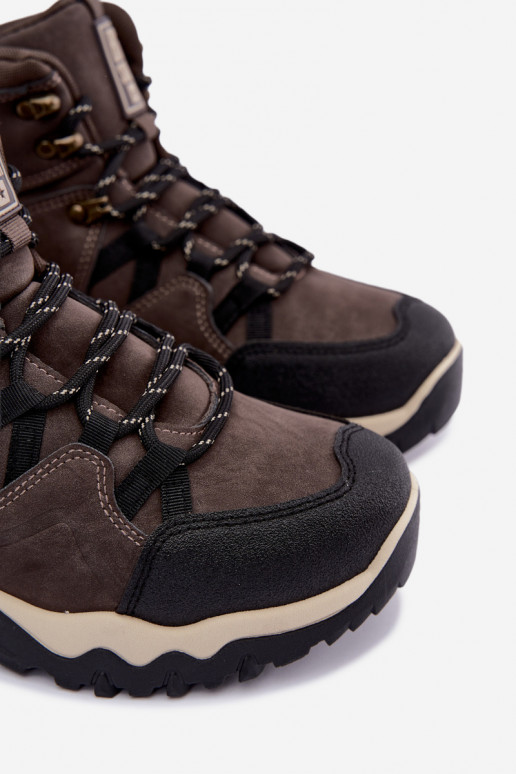 Botas de senderismo marrones oscuras para hombre Big Star UU174183 HI-Poly System