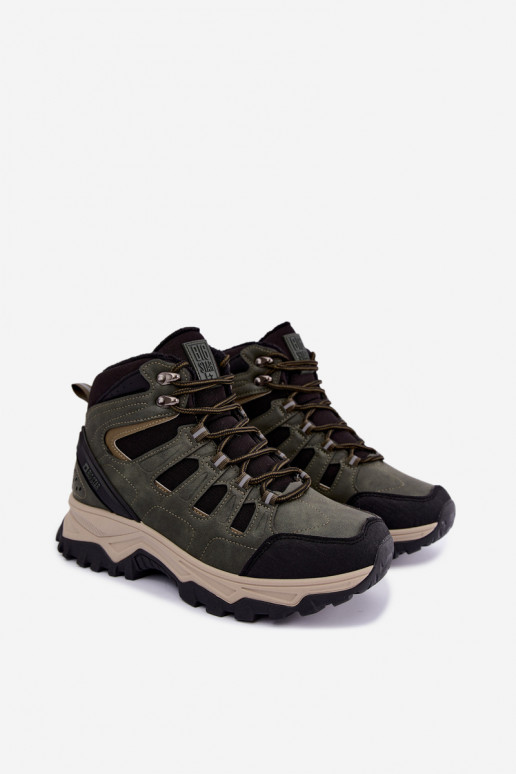 Botas de senderismo verdes aisladas para hombre Big Star UU174315