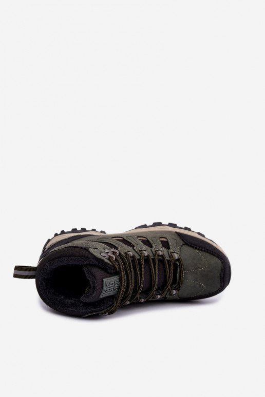 Botas de senderismo verdes aisladas para hombre Big Star UU174315