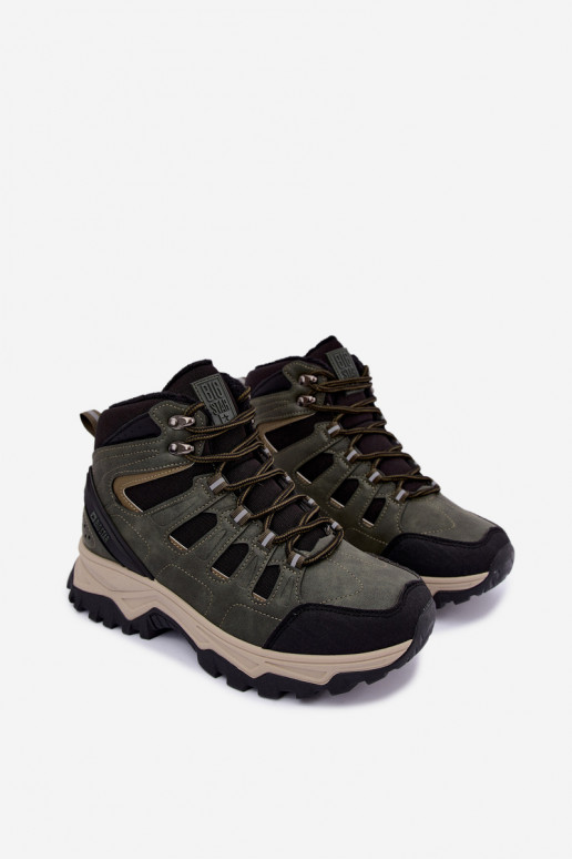 Botas de senderismo verdes aisladas para hombre Big Star UU174315