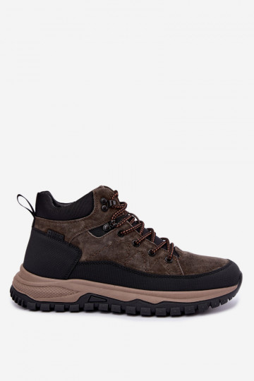 Botas marrones oscuras aisladas para hombre de ante sintético Big Star UU174248 2