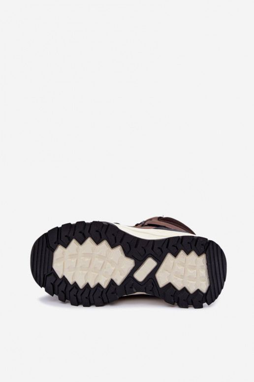Botas marrones oscuras aisladas para niños Big Star UU374003