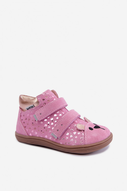 Zapatos rosas para niños con corazones Bartek 8631965
