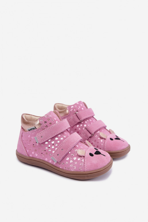 Zapatos rosas para niños con corazones Bartek 8631965