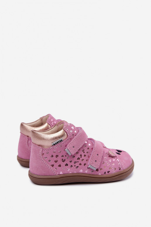 Zapatos rosas para niños con corazones Bartek 8631965