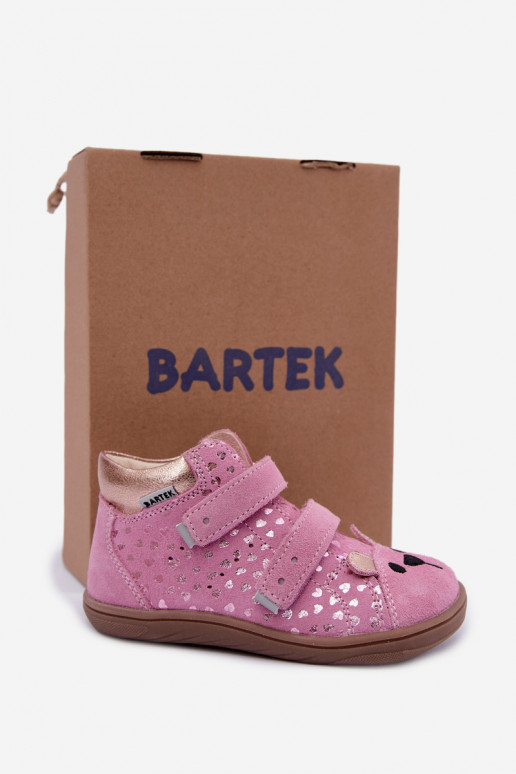 Zapatos rosas para niños con corazones Bartek 8631965
