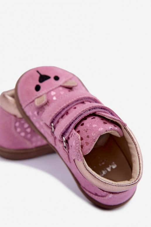 Zapatos rosas para niños con corazones Bartek 8631965