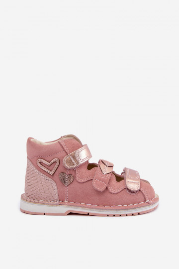 Sandalias para mujeres para niños Bartek 8550069 en rosa 2