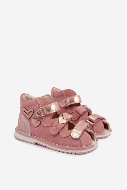 Sandalias para mujeres para niños Bartek 8550069 en rosa