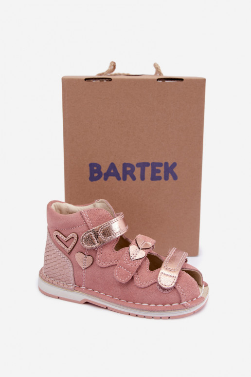Sandalias para mujeres para niños Bartek 8550069 en rosa