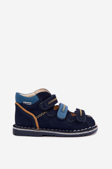 Sandalias para mujeres para niños Bartek 8920061 en azul oscuro 2