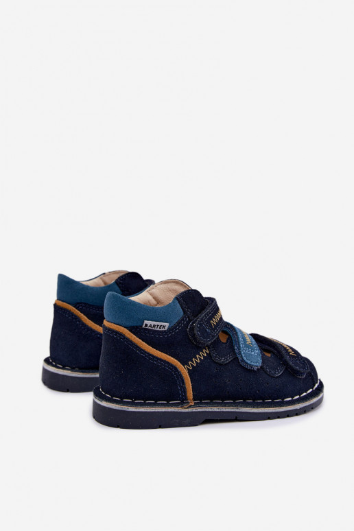 Sandalias para mujeres para niños Bartek 8920061 en azul oscuro