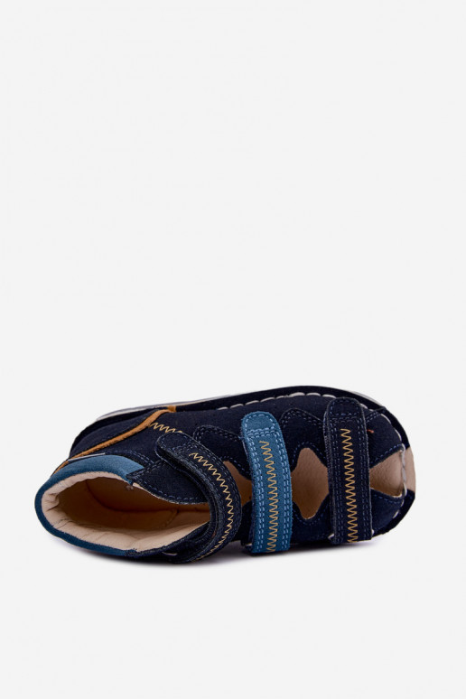Sandalias para mujeres para niños Bartek 8920061 en azul oscuro