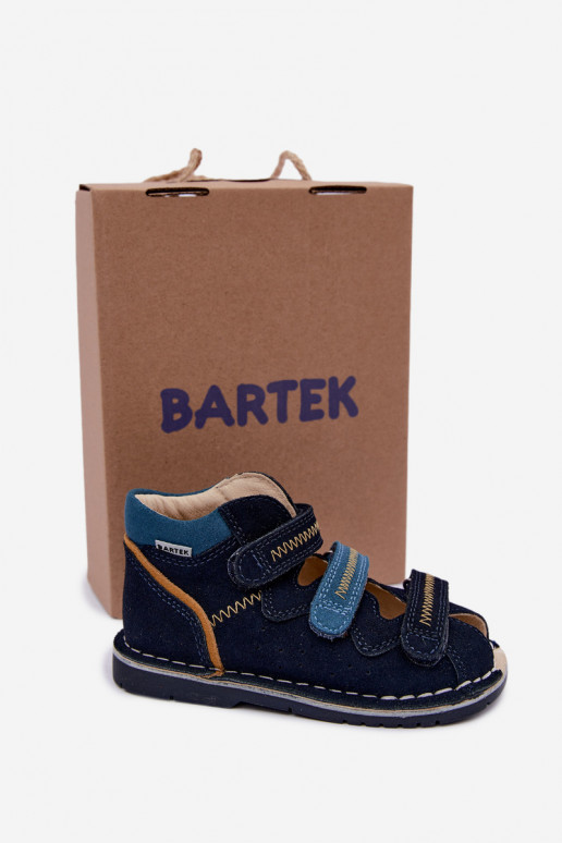 Sandalias para mujeres para niños Bartek 8920061 en azul oscuro