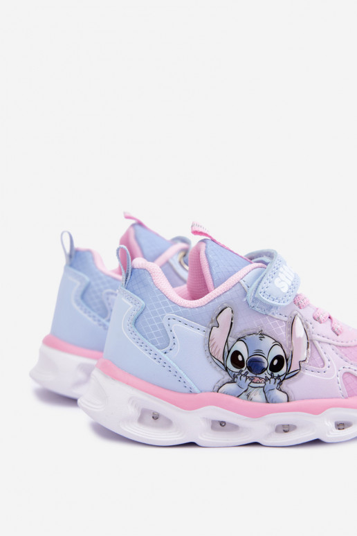 Zapatillas para niños Stitch con suela brillante 8703815 en rosa-azul