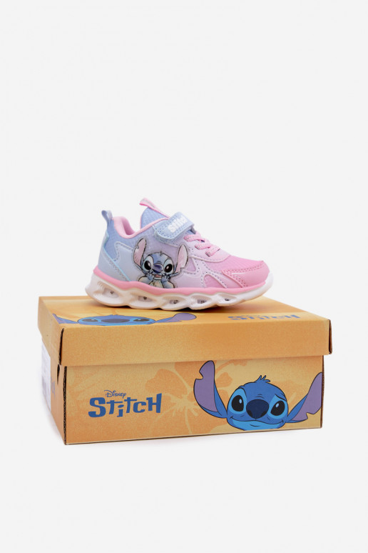 Zapatillas para niños Stitch con suela brillante 8703815 en rosa-azul