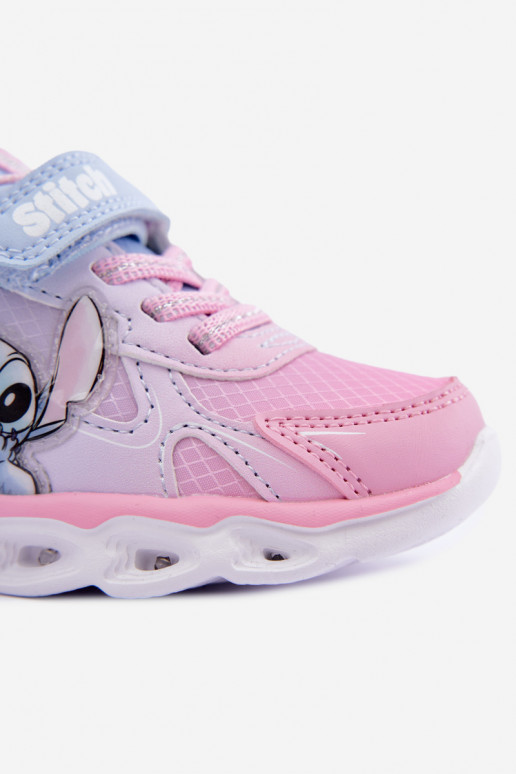Zapatillas para niños Stitch con suela brillante 8703815 en rosa-azul