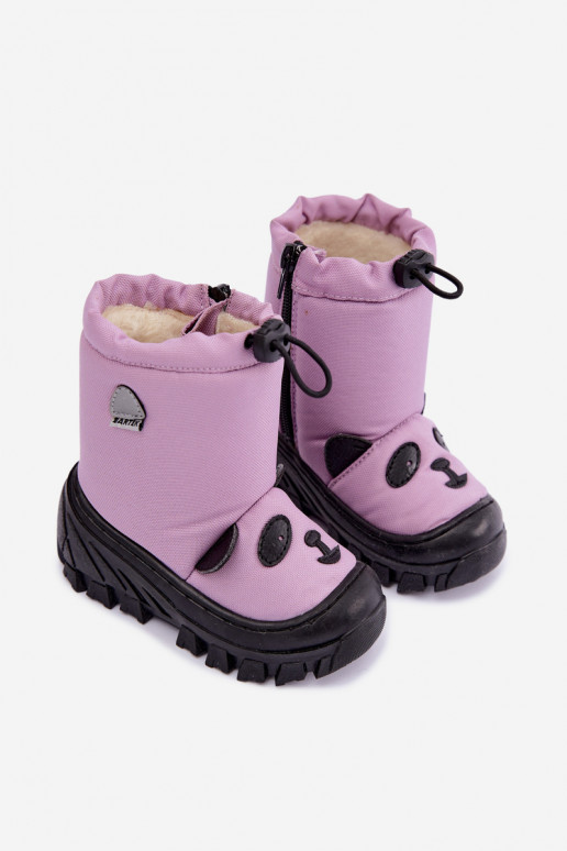 Botas de nieve para niños de material impermeable Bartek 11045801 en violeta