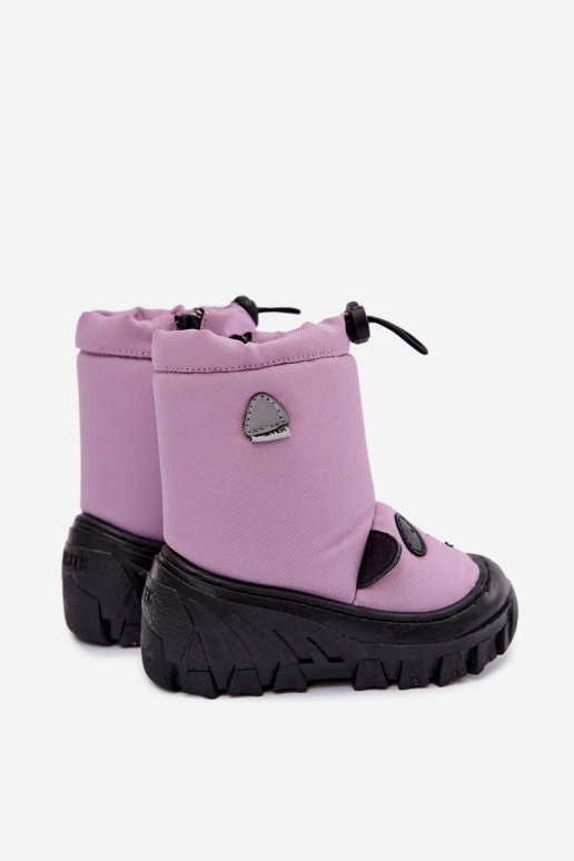Botas de nieve para niños de material impermeable Bartek 11045801 en violeta