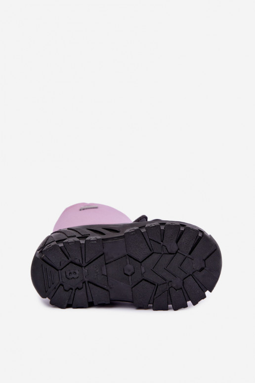 Botas de nieve para niños de material impermeable Bartek 11045801 en violeta