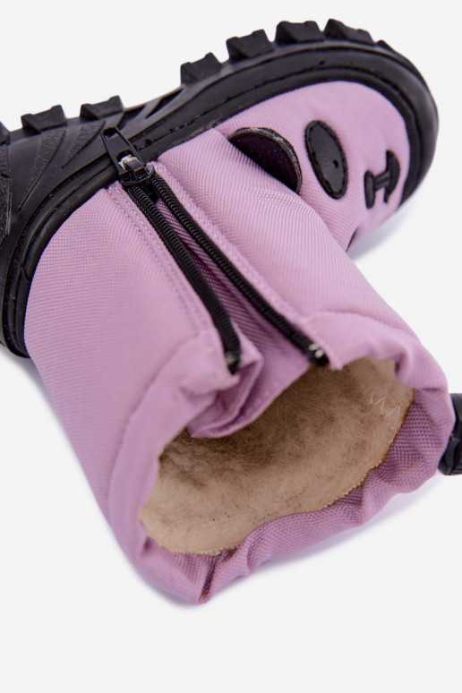 Botas de nieve para niños de material impermeable Bartek 11045801 en violeta