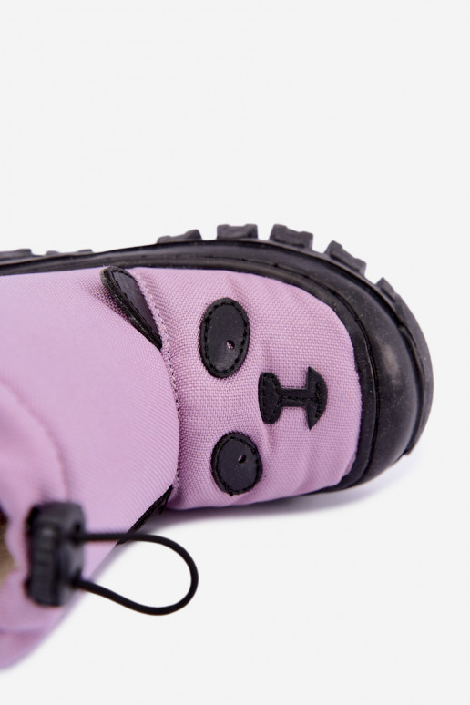 Botas de nieve para niños de material impermeable Bartek 11045801 en violeta