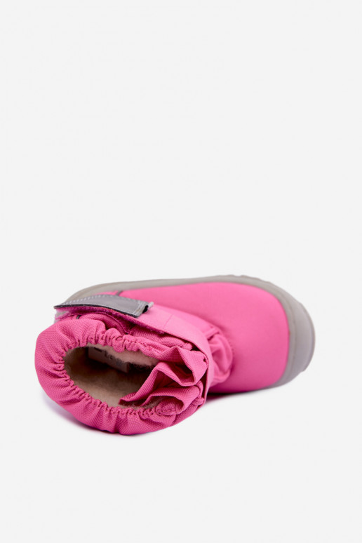 Botas de nieve para niños con cierres adhesivos Bartek 11626012 en rosa