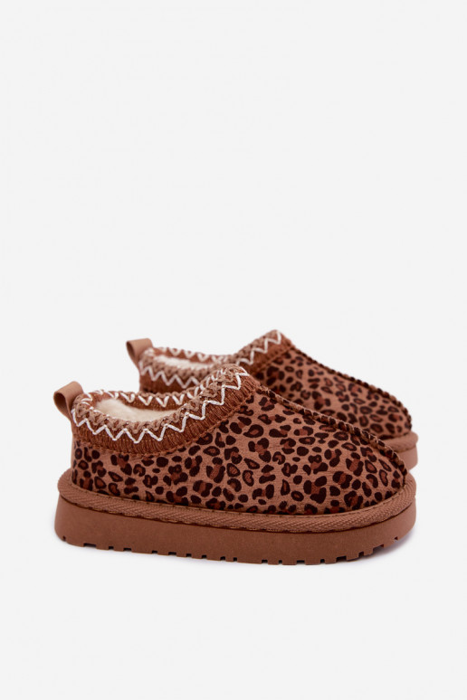 Botas de nieve para niños con estampado de leopardo Ysmerine