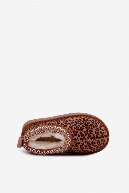 Botas de nieve para niños con estampado de leopardo Ysmerine