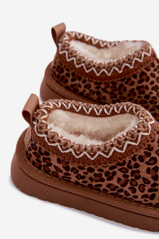 Botas de nieve para niños con estampado de leopardo Ysmerine