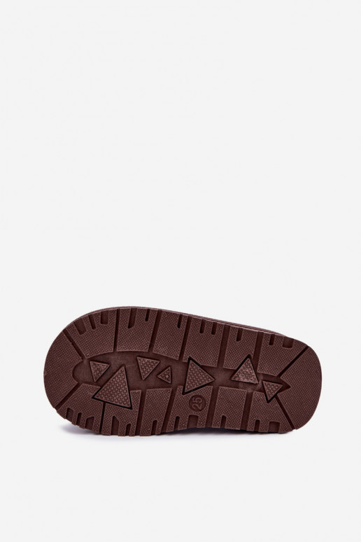 Botas de nieve para niños con patrones de chocolate y guisantes Ysmerine