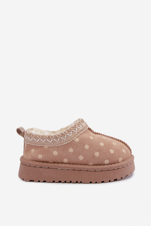 Botas de nieve para niños en color arena Ysmerine