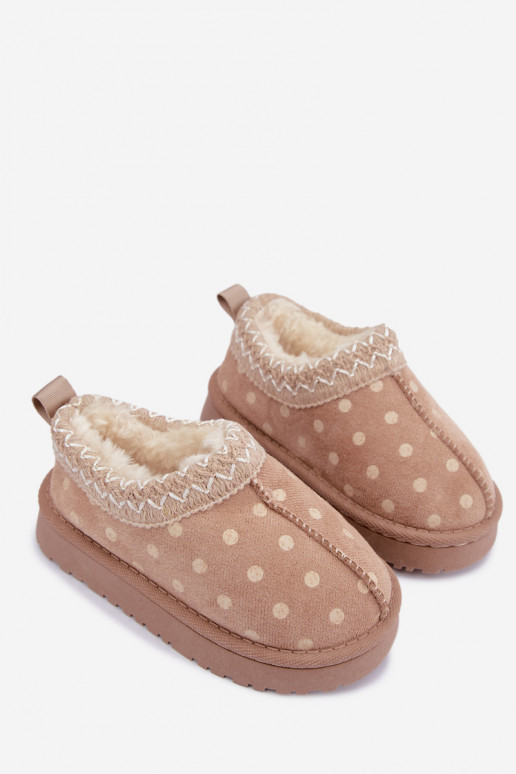 Botas de nieve para niños en color arena Ysmerine
