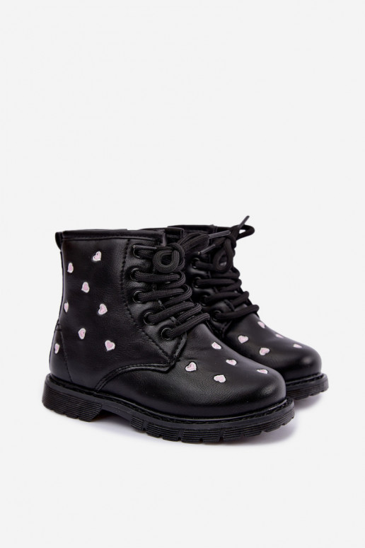 Botas cálidas para niños con corazones Selmora