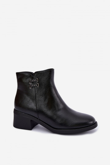 calentamiento Botas de mujer reloj de color negro Delmira
