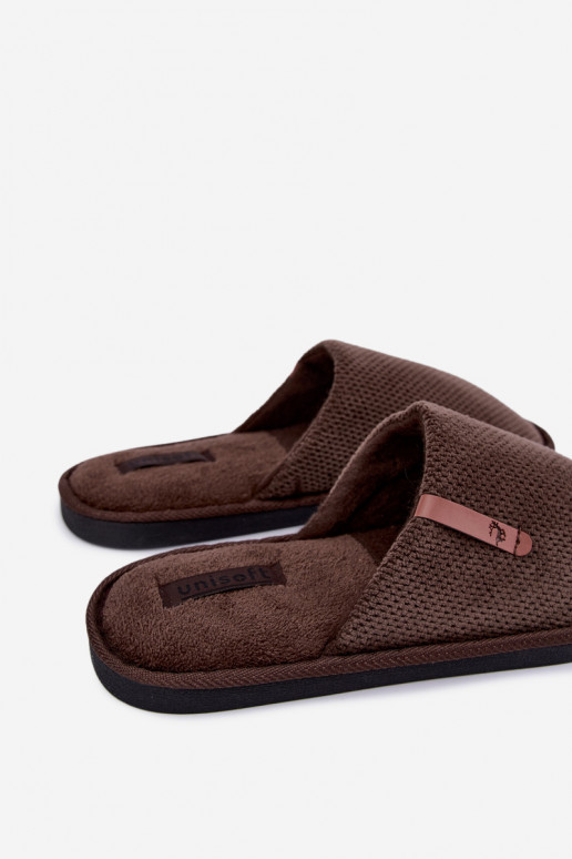 zapatillas de casa para hombres en color marrón Dervan