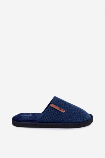 zapatillas de casa para hombres en color azul oscuro Dervan 2