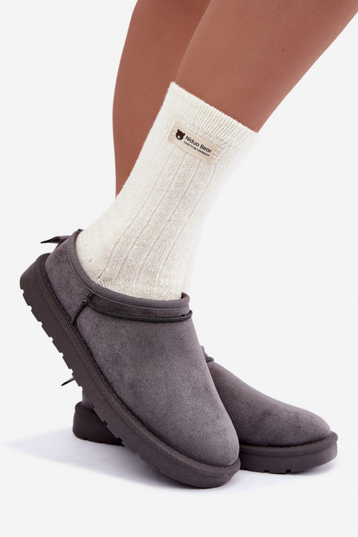 botas de nieve bajas para mujer en color gris Rosmina