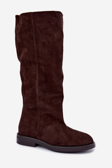 Botas altas sin cordones con tacones anchos Pavellea