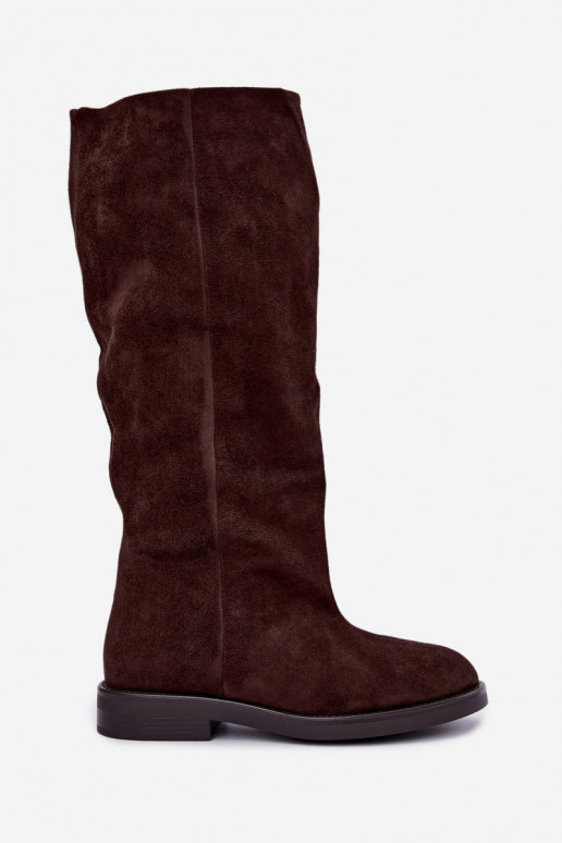 Botas altas sin cordones con tacones anchos Pavellea