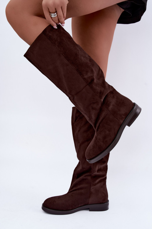 Botas altas sin cordones con tacones anchos Pavellea